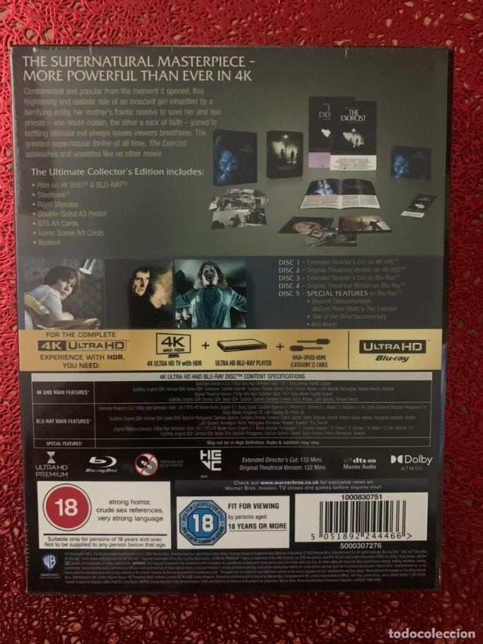 EL EXORCISTA - ED. LIMITADA METALICA 5O ANIVERSARIO 4K ULTRA HD+BLU RAY - Imagen 4