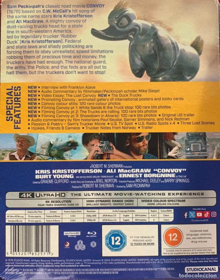 CONVOY - ED. METALICA 4K UHD+BLU RAY - Imagen 4