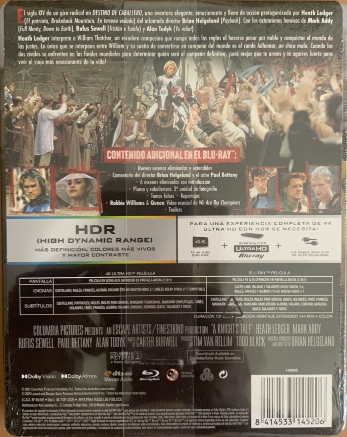 Destino de caballero - EDICION COLECCIONISTA 4K UHD + BLU RAY - Imagen 2