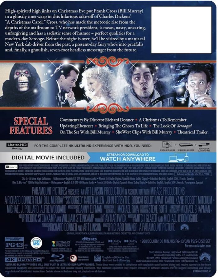 SCROOGED / LOS FANTASMAS ATACAN AL JEFE - EDICION METALICA COLECCIONISTA - Imagen 4